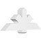 Ekena Millwork Redmond Architectural Grade PVC Gable Bracket, 48"W x 20"H x 6"D x 6"F, 10/12 Pitch GBP048X20X0606RED00 - alternate 1